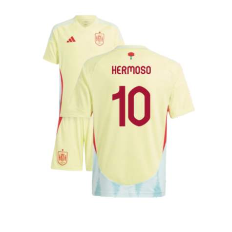 Spain Jenni Hermoso 10 Kids Away Soccer Jersey Euro 2024
