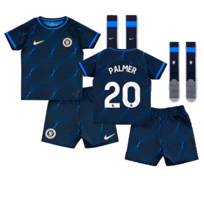 Kids & Junior Chelsea Cole Palmer 20 Away Soccer Jersey Mini Kit 2023/24