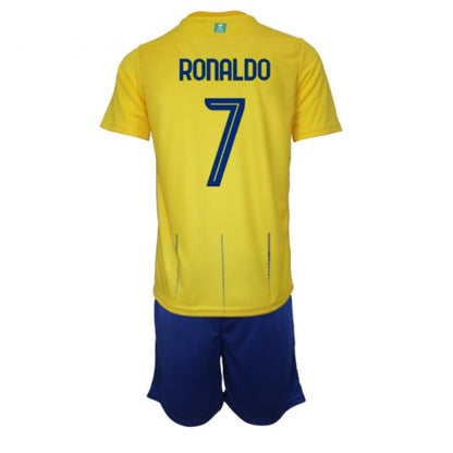 Al Nassr FC Cristiano Ronaldo 7 Kids Home Soccer Jersey 2023/24