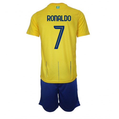 Al Nassr FC Cristiano Ronaldo 7 Kids Home Soccer Jersey 2023/24