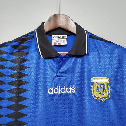 Argentina Diego Maradona 10 Away Retro Soccer Jersey World Cup 1994