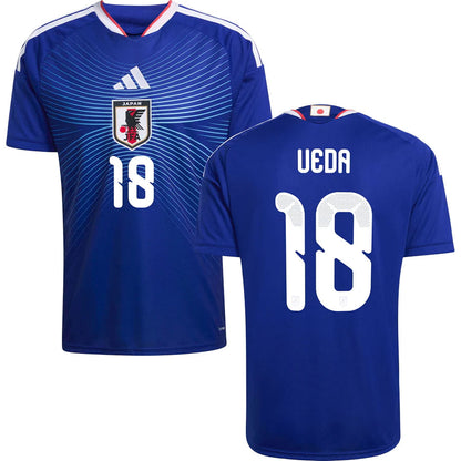 Japan Ayase Ueda 18 Home Soccer Jersey World Cup 2026