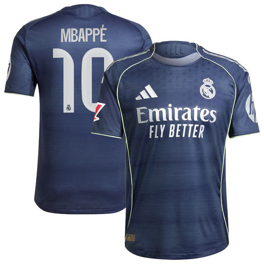 Real Madrid Kylian Mbappé 10 Away Soccer Jersey 2025-2026