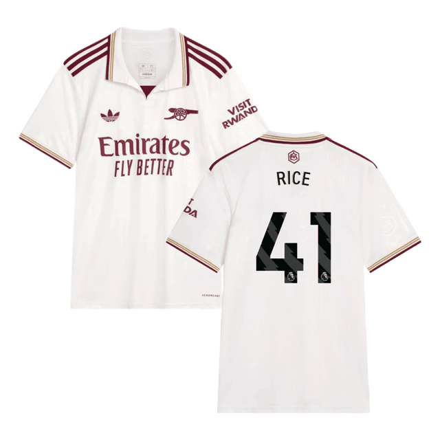 Arsenal Declan Rice 41 Third Soccer Jersey 2025-2026