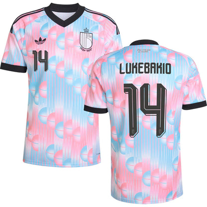 Belgium Dodi Lukebakio 14 Away Soccer Jersey World Cup 2026
