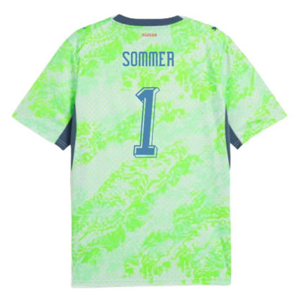 Switzerland Yann Sommer 1 Away Soccer Jersey World Cup 2026