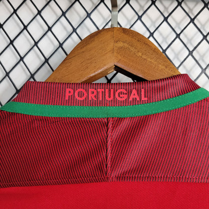 Portugal Retro Home Soccer Jersey UEFA Euro 2016