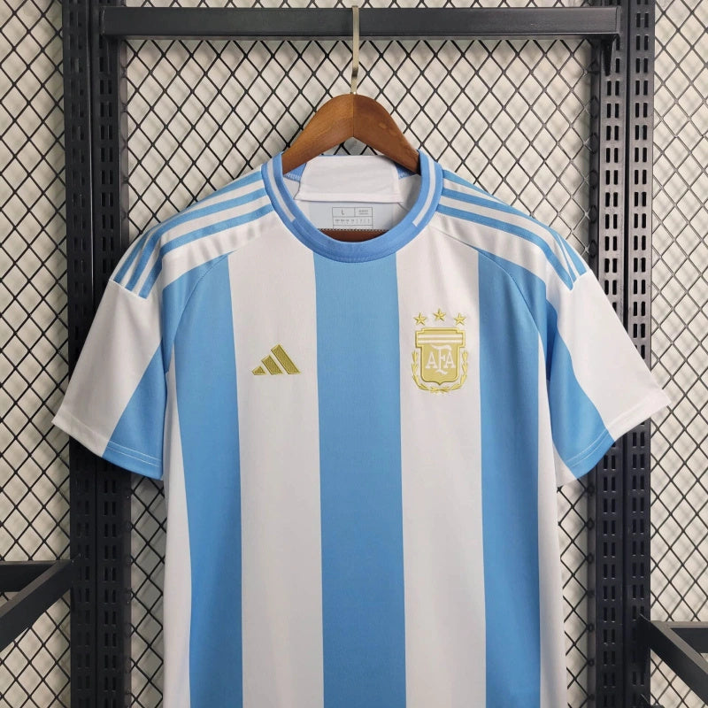 Argentina Rodrigo De Paul 7 Home Soccer Jersey 2024/25