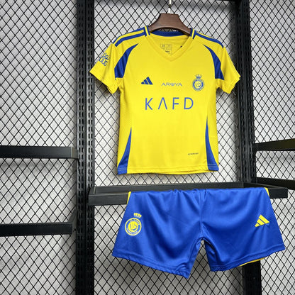 Al Nassr FC Cristiano Ronaldo 7 Kids Home Soccer Jersey 2024/25