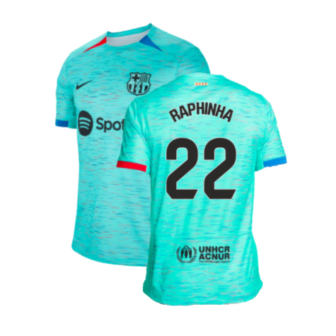 FC Barcelona Raphinha 22 Third Soccer Jersey 2023/24
