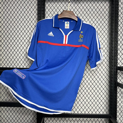 France Home Retro Soccer Jersey UEFA Euro 2000
