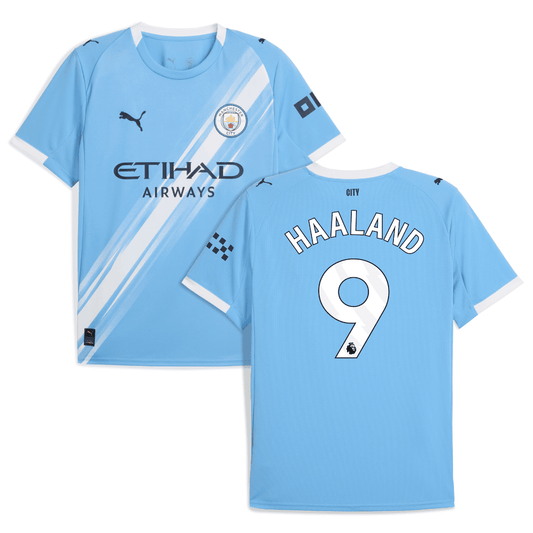 Manchester City Erling Haaland 9 Home Soccer Jersey 2025-2026