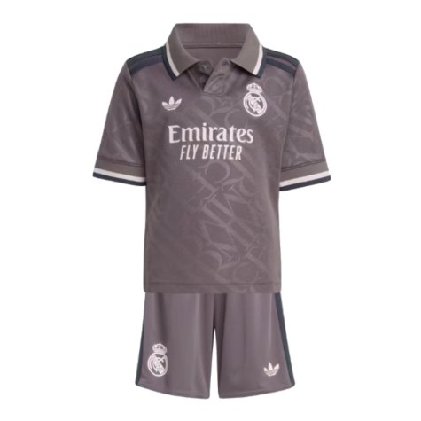 Real Madrid Kylian Mbappé 9 Third Kids Soccer Jersey 2024/25