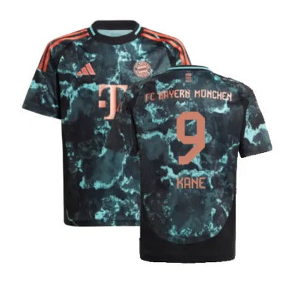Kids & Junior Bayern Munich Harry Kane 9 Away Soccer Jersey Mini Kit 2024/25