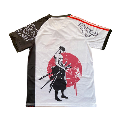 Japan One Piece Roronoa Zoro Special Edition Soccer Jersey 2024/25 - White Black