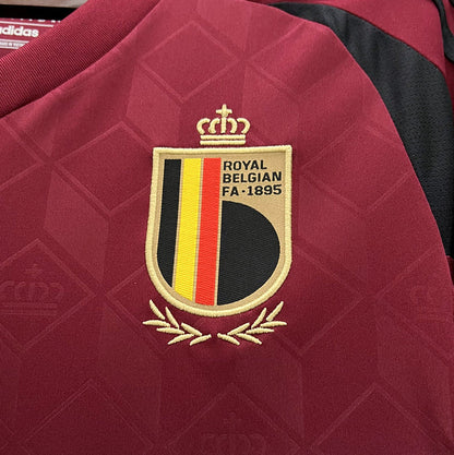 Belgium Leandro Trossard 17 Home Soccer Jersey UEFA Euro 2024