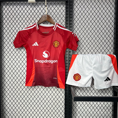 Manchester United Cristiano Ronaldo 7 Home Kids Soccer Jersey 2024/25