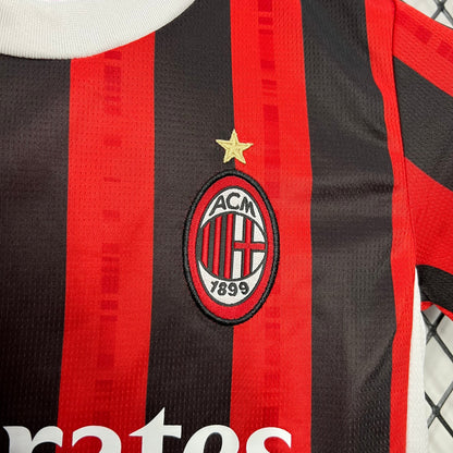 AC Milan Christian Pulisic 11 Kids Home Soccer Jersey 2024/25