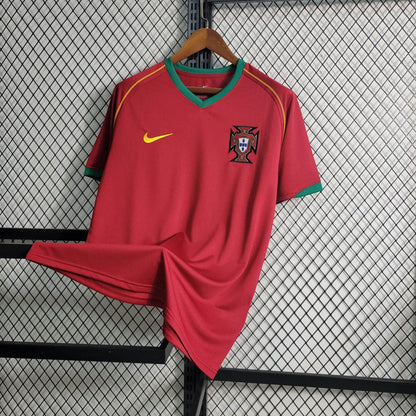 Portugal Retro Home Soccer Jersey World Cup 2006