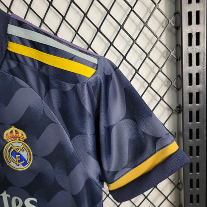 Real Madrid Federico Valverde 15 Kids Away Soccer Jersey 2023/24