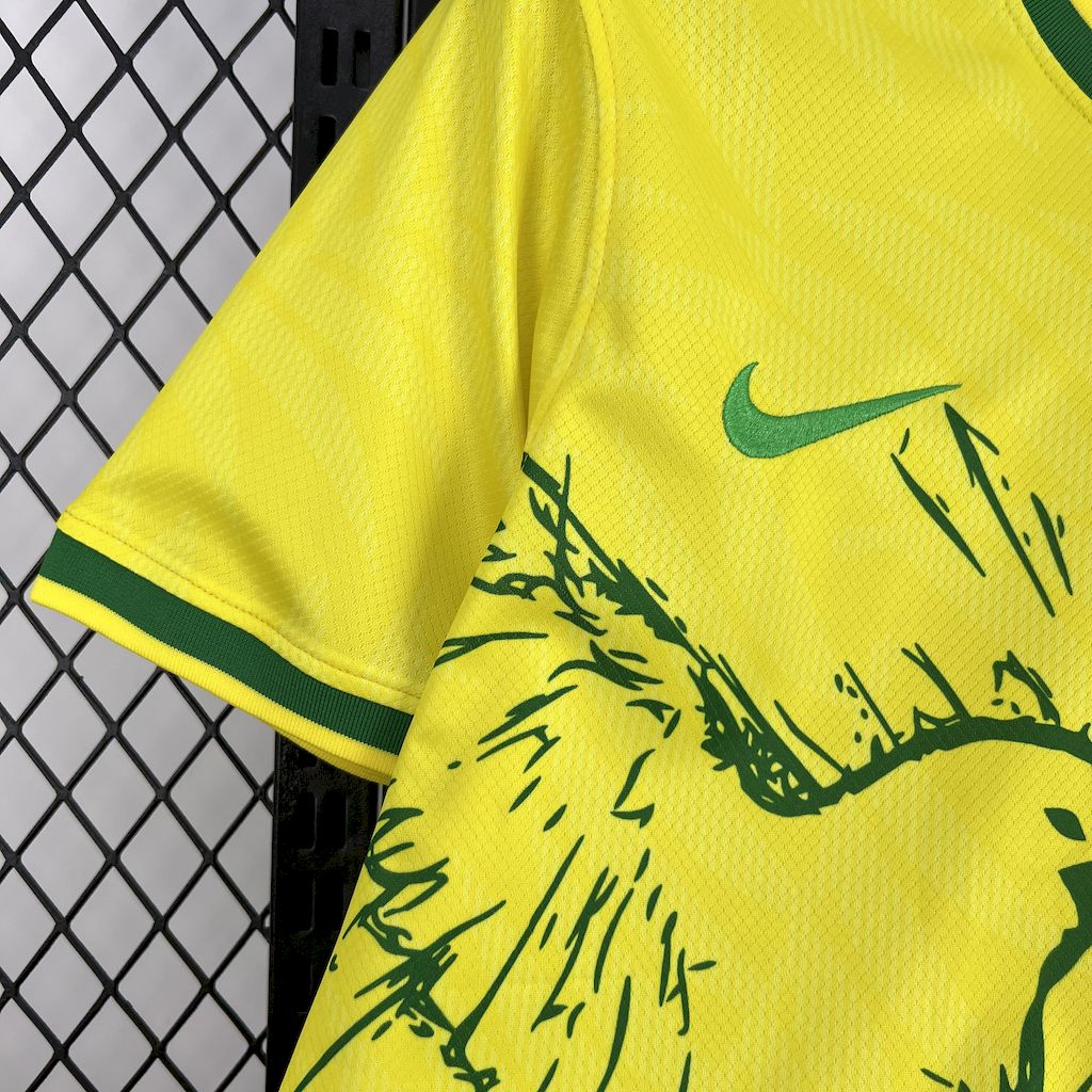 Brazil X Pombo Special Edition Soccer Jersey 2025-2026 - Yellow