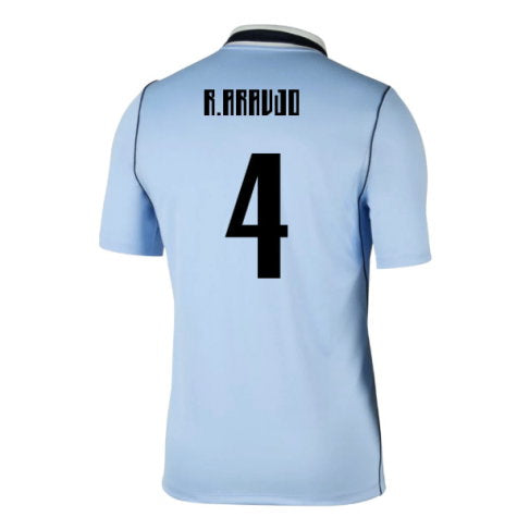 Uruguay Ronald Araújo 4 Home Soccer Jersey World Cup 2026