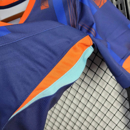 Netherlands Nathan Akév 5 Away Soccer Jersey Euro 2024