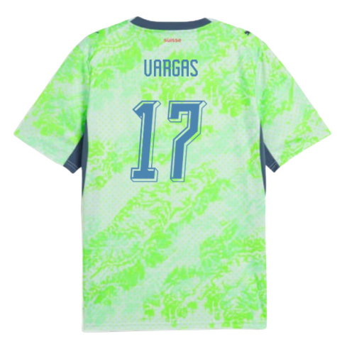 Switzerland Ruben Vargas 17 Away Soccer Jersey World Cup 2026
