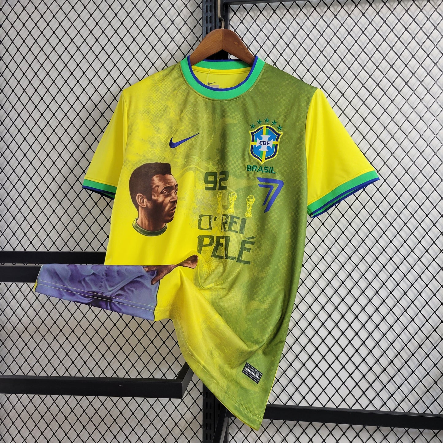 Brazil 'O Rei' Pelé Special Limited Edition Soccer Jersey - Yellow