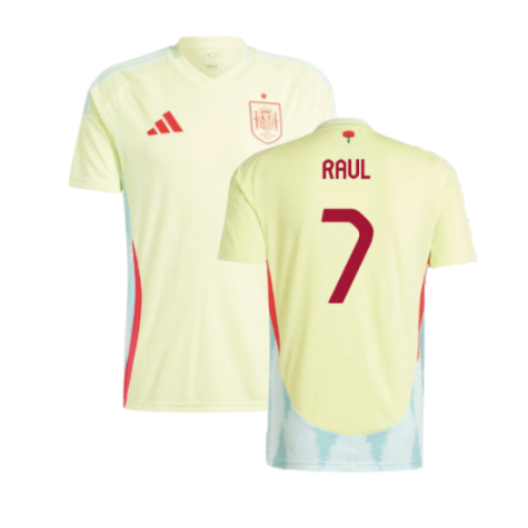 Spain Raúl González 7 Away Soccer Jersey Euro 2024
