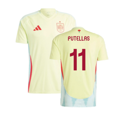 Spain Alexia Putellas 11 Away Soccer Jersey Euro 2024