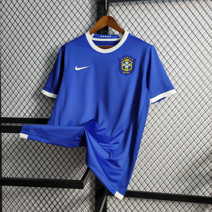 Brazil Retro Away Soccer Jersey World Cup 2006