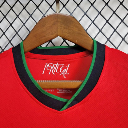 Portugal Pepe 3 Kids Home Soccer Jersey Euro 2024