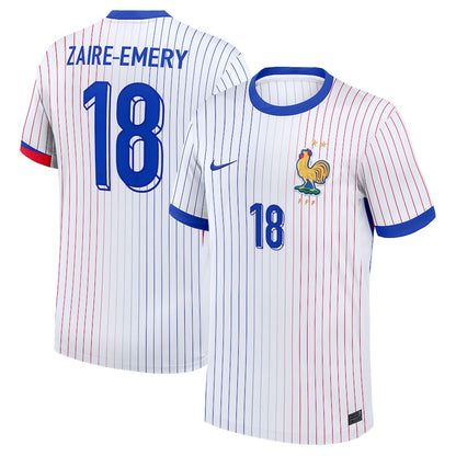 France Zaire-Emery 18 Away Soccer Jersey Euro 2024
