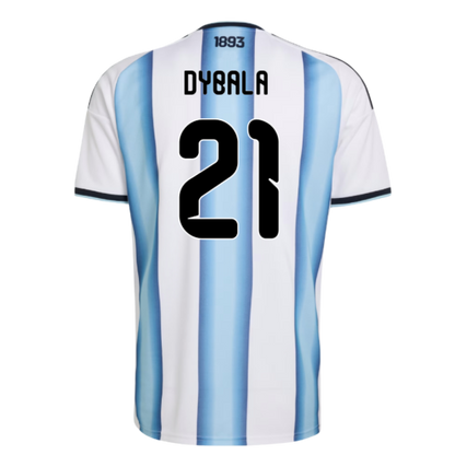 Argentina Paulo Dybala 21 Home Soccer Jersey World Cup 2026