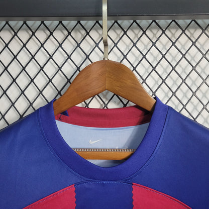 FC Barcelona Robert Lewandowski 9 Kids Home Soccer Jersey 2023/24