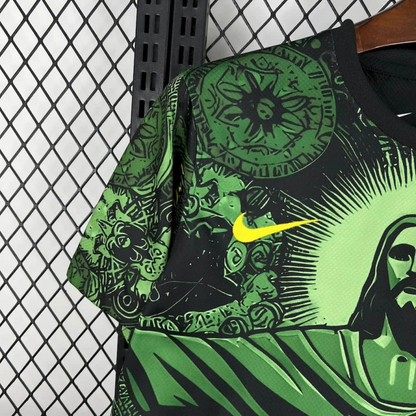 Brazil Jesus Christ the Redeemer Special Edition Soccer Jersey 2025-2026 - Green