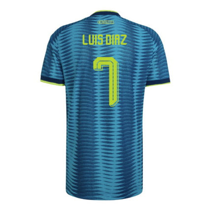 Colombia Luis Díaz 7 Away Soccer Jersey World Cup 2026