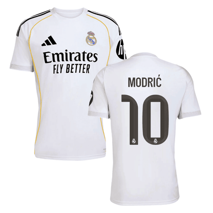 Real Madrid Luka Modrić 10 Home Soccer Jersey 2025-2026