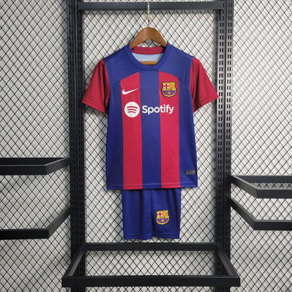 FC Barcelona Pedri 8 Kids Home Soccer Jersey 2023/24