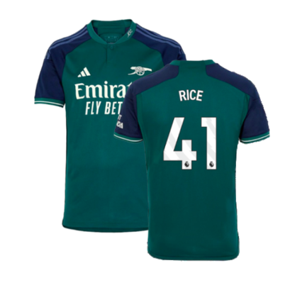 Arsenal Declan Rice 41 Third Soccer Jersey 2023/24