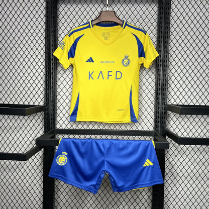 Al Nassr FC Cristiano Ronaldo 7 Kids Home Soccer Jersey 2024/25