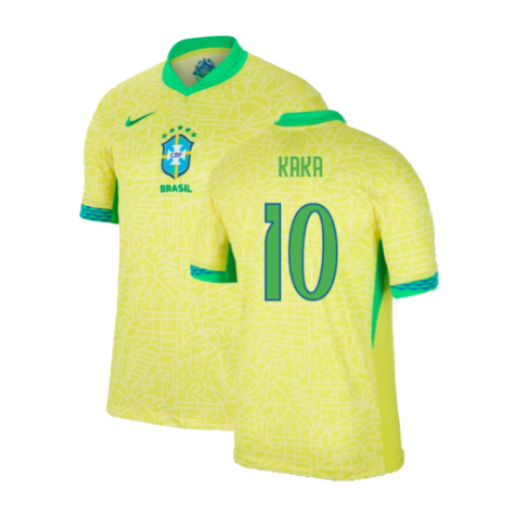 Brazil Kaka 10 Home Soccer Jersey 2024/25