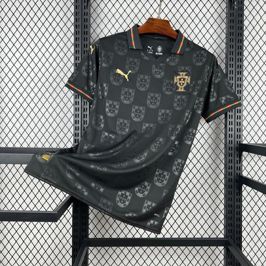 Portugal X Eusébio "Pantera Negra" Special Edition Soccer Jersey 2025-2026 - Black