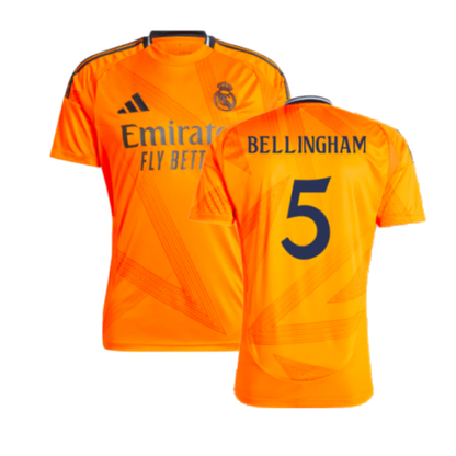 Real Madrid Jude Bellingham 5 Away Soccer Jersey 2024/25