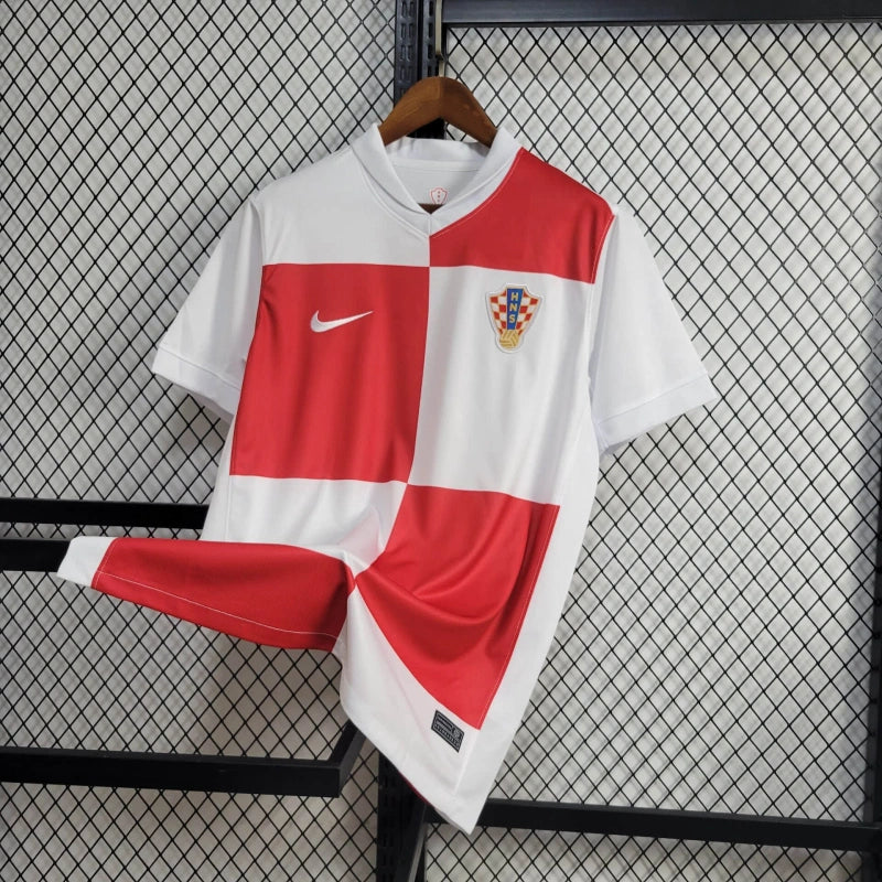 Croatia Home Soccer Jersey UEFA Euro 2024