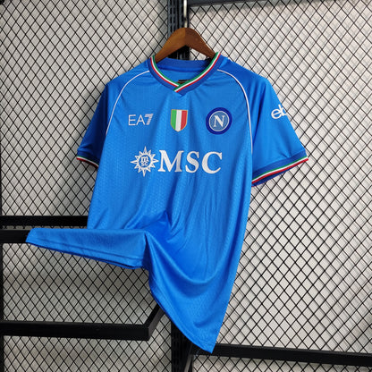 Napoli Khvicha Kvaratskhelia 77 Home Soccer Jersey 2023/24