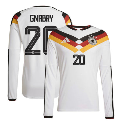 Germany Serge Gnabry 20 Long Sleeve Home Soccer Jersey World Cup 2026