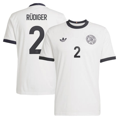 Germany 125 Anniversary Antonio Rudiger 2 Home Soccer Jersey 2024-2025