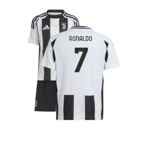 Juventus Cristiano Ronaldo 7 Kids Home Soccer Jersey 2024/25